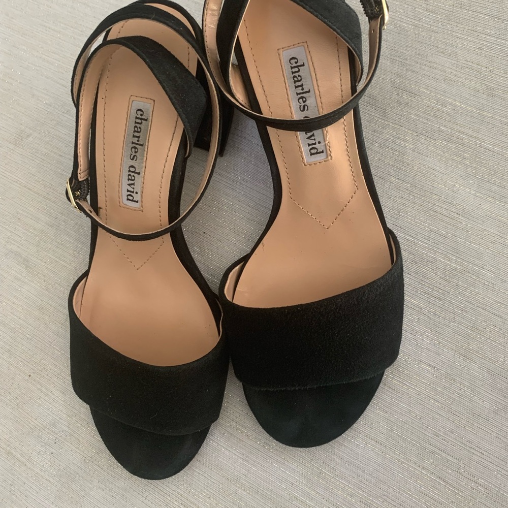 Charles David black heels